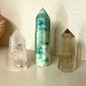 Crystal towers - Phoenix Stone, Dendritic Girasol, & Smoky Citrine